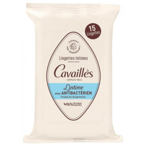 Cavaillès Lingettes Intimes Antibactérien - 15 lingettes