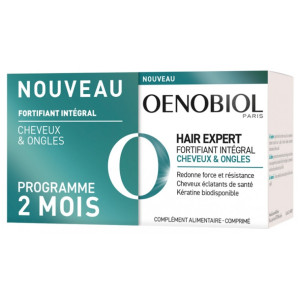 Oenobiol Hair Expert Fortifiant Intégral Cheveux & Ongles - 2 x 60 Comprimés