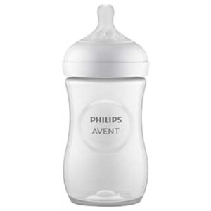 Avent Natural Response Biberon  1 Mois et + - Couleur : Blanc - 260 ml