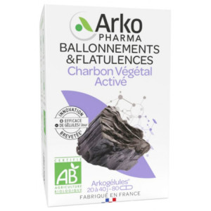 Arkopharma Arkogélules Charbon Végétal Activé Bio - 80 Gélules