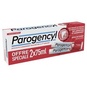 Parogencyl Dentifrice Soin Intensif Gencives  - Lot de 2 x 75 ml