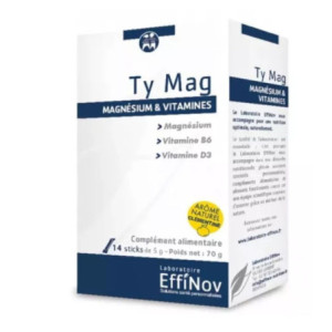 Effinov - Ty Mag magnésium et vitamines - 14 sticks