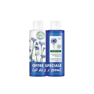 Klorane Démaquillant Yeux au Bleuet - Lot de 2 x 200 ml