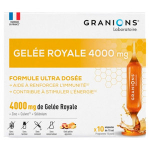 Granions Gelée Royale 4000 mg - 10 Ampoules