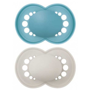 MAM 2 Sucettes Original Tendance 6 Mois et + - Couleur : Bleu