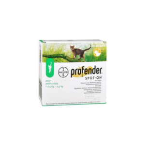 Profender Spot-On Petit Chat De 0.5 À 2.5kg  - 2 Pipettes