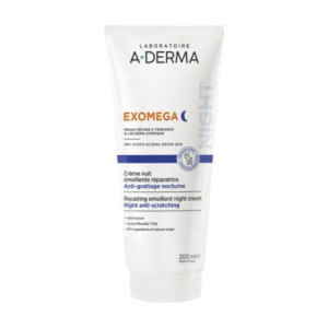 A-derma Exomega Control Crème de Nuit Réparatrice Anti Grattage - 200ml