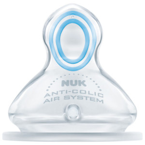 Tétines 1rst Choice+ silicone Taille 1 0-6 mois débit L, 2 tétines