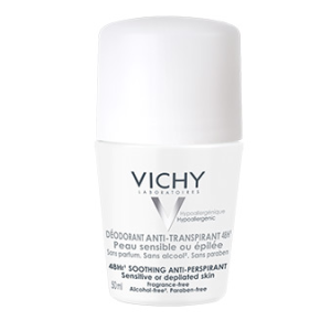Déodorant Roll-On Anti-Transpirant - Peau Sensible ou Épilée - 50ml