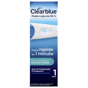 Clearblue Test de Grossesse Détection Rapide - 1 unité