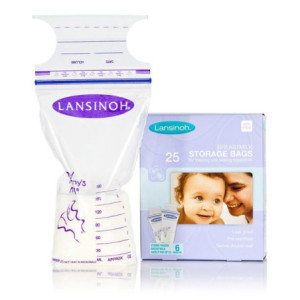 Lansinoh Sachet de Conservation de lait maternel, 25 sachets