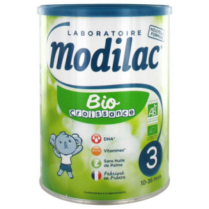 Modilac Bio Croissance 3ème Âge 10-36 Mois - 800g