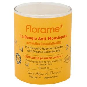 Bougie Anti-Moustiques 100% Origine Naturelle, 170g