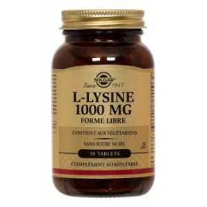 Solgar L Lysine 1000mg - 50 gélules