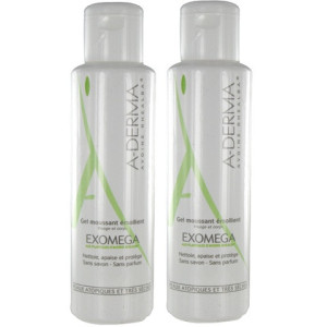 Exomega DUO Gel moussant émollient - 2x500ml