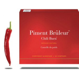 Piment brûleur naturel, contrôle du poids - 60 comprimés