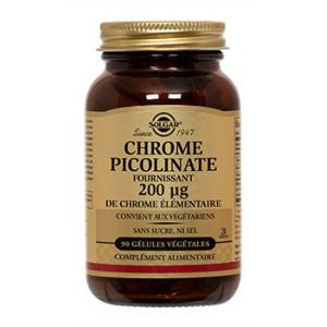 Solgar Chrome Picolinate 200µg - 90 gélules