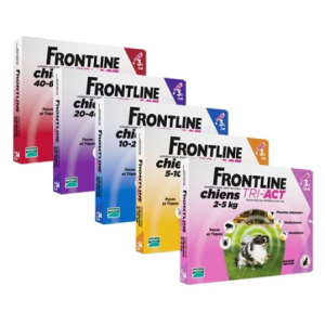 Frontline tri-Act chiens 20-40kg, 3 pipettes
