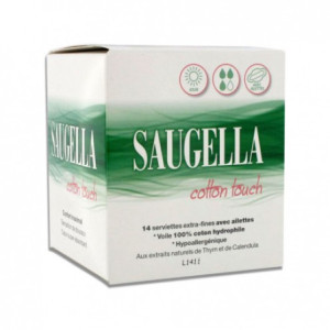 Saugella cotton touch, 14 serviettes extra-fines Jour