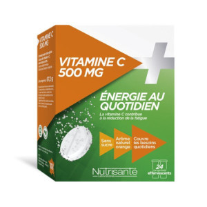 Vitamine C 500mg Effervescente- 24 comprimés