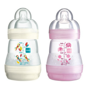 Biberon Easy Start  Blanc et Rose anti-colique - 2x160ml