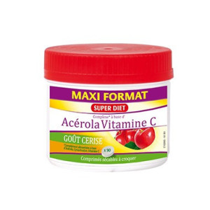 Maxi pot Acérola Vitamine C - 60 comprimés