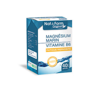Magnésium Marin Vitamine B6 - 40 gélules