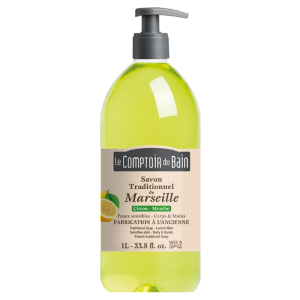 Savon Traditionnel de Marseille Citron Menthe Spécial Cuisine - 1L