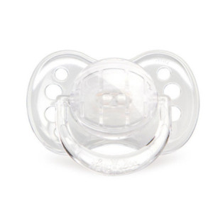 Sucette Silicone Transparente de 0-6 Mois - 1 unité