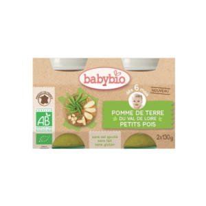 Petits pois, Pomme de Terre du Val de Loire - 2x130gr