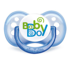 Sucette Silicone Baby Boy +6 Mois - 1 unité